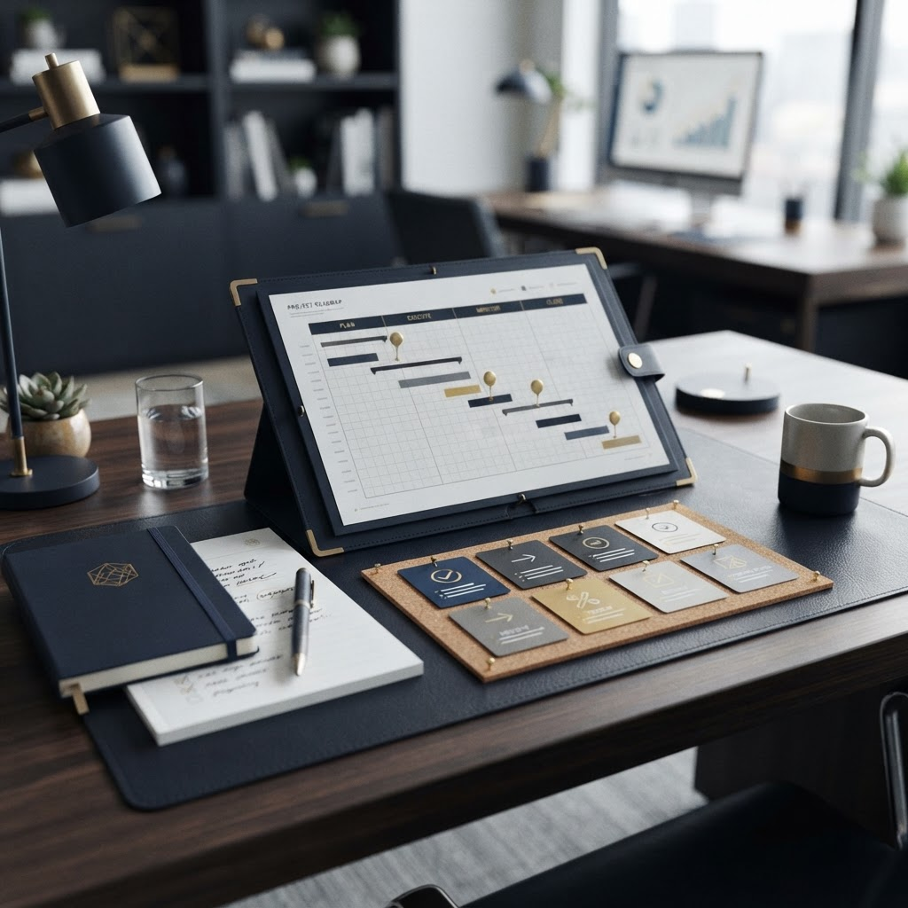 Project planning workspace for Google Project Management coursework